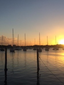 Sailboat sunset