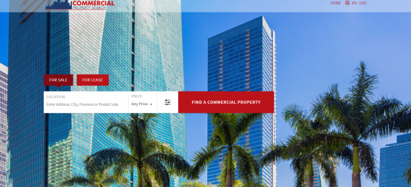 Search for commercial real estate
